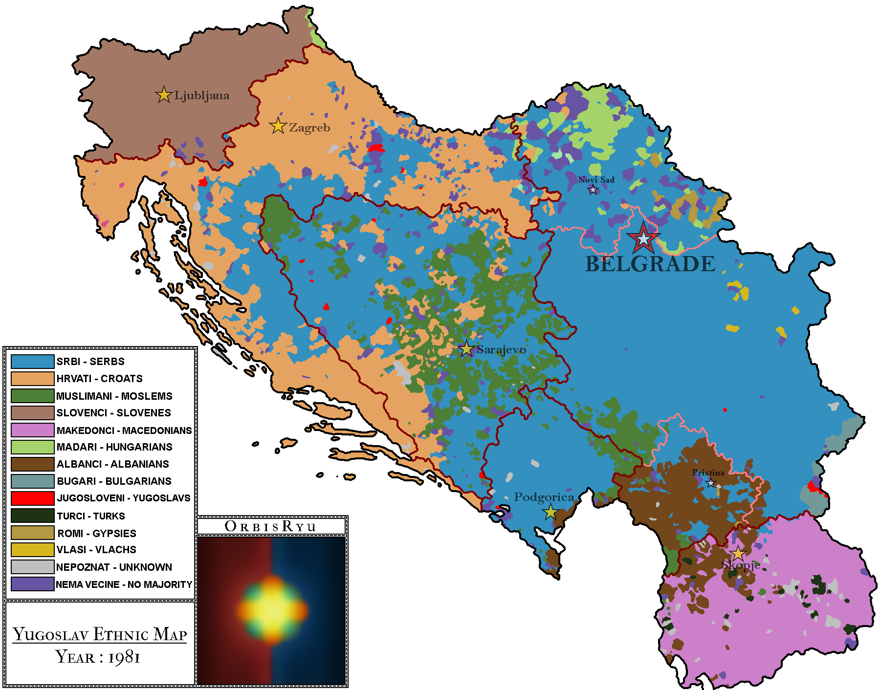 Этническая карта балкан