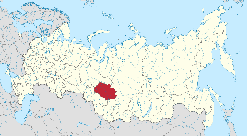 map of russia   tomsk oblast