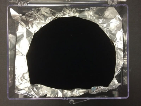Этот новый черный цвет vantablack настолько черный, что делает трехмерные объекты совершенно плоскими