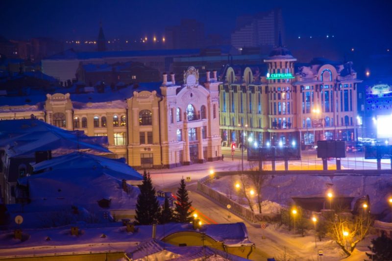 Главная улица Томска и центр с фотографиями