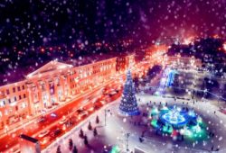 Ночной г. Томск, вечерние и ночные фото и видео к Новому году
